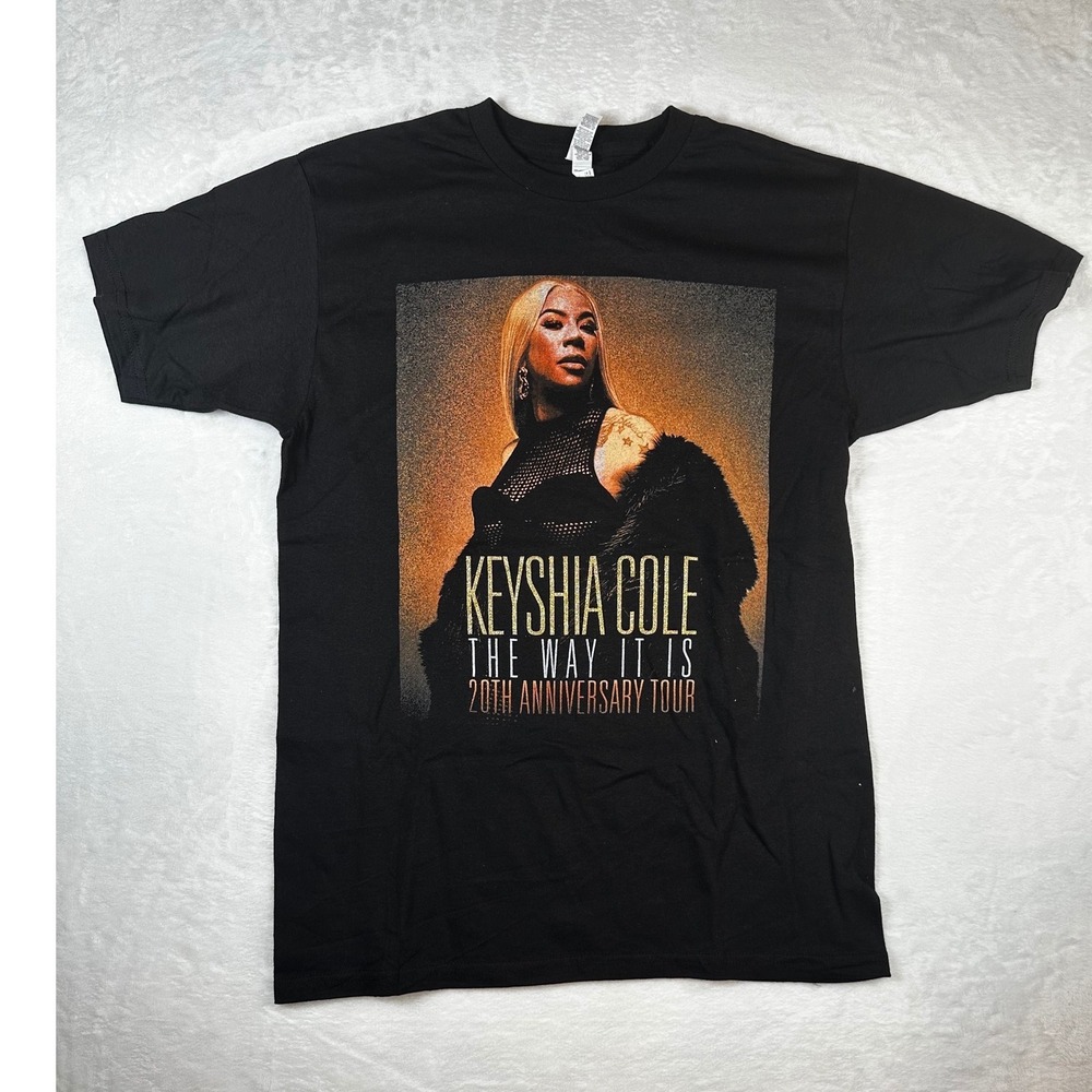 Keyshia Cole The Way It Is 20th Anniversary Tour T-Shirt Black Medium NWOT